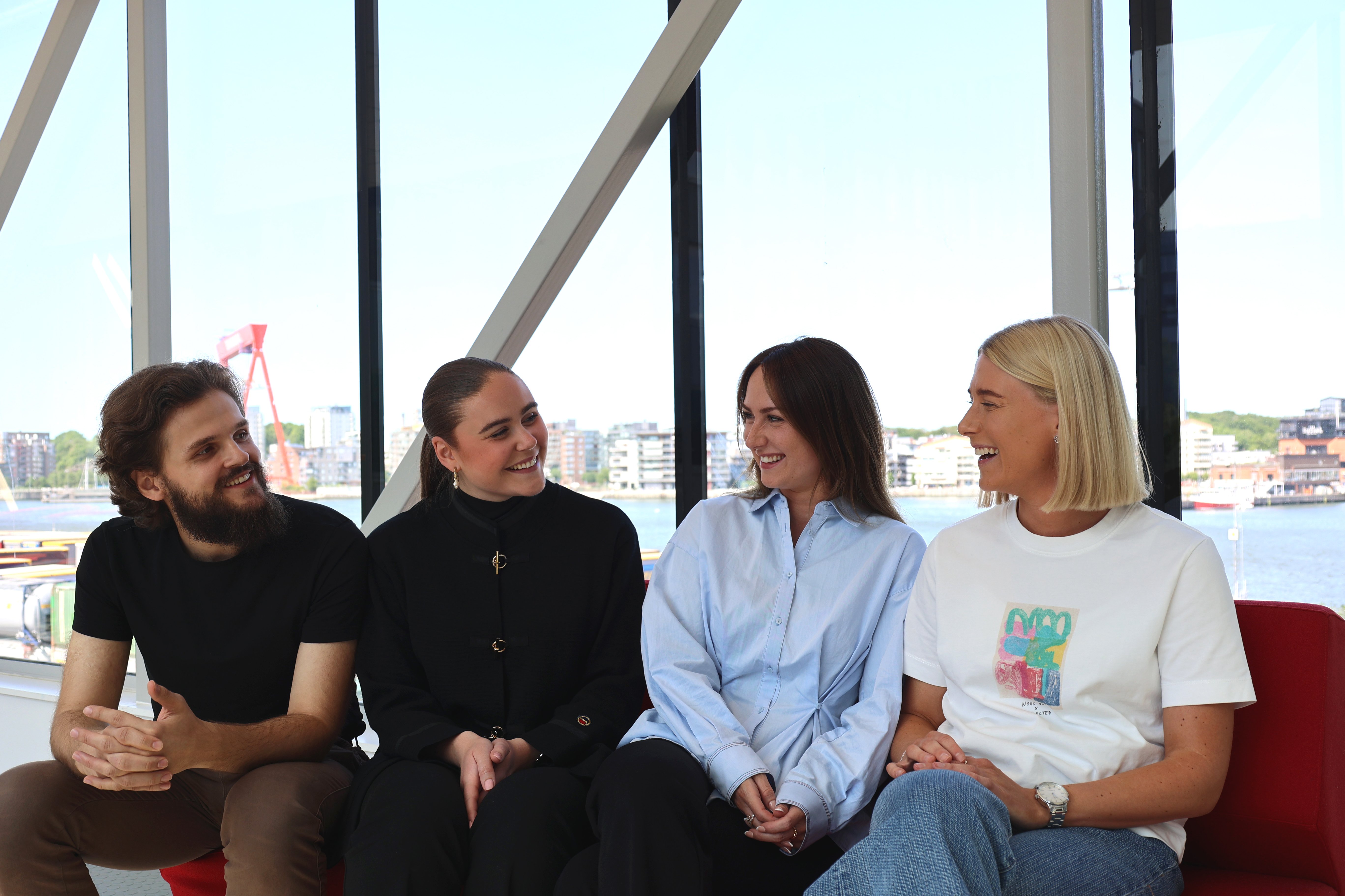 Tre Stena trainees i traineeprogrammet Care for Potential.