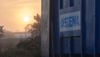 The sun sets over a Stena Metall Group facility featuring a large Stena logo.