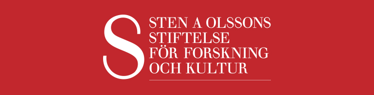 Logotypen för Sten A Olssons stiftelse för forskning och kultur