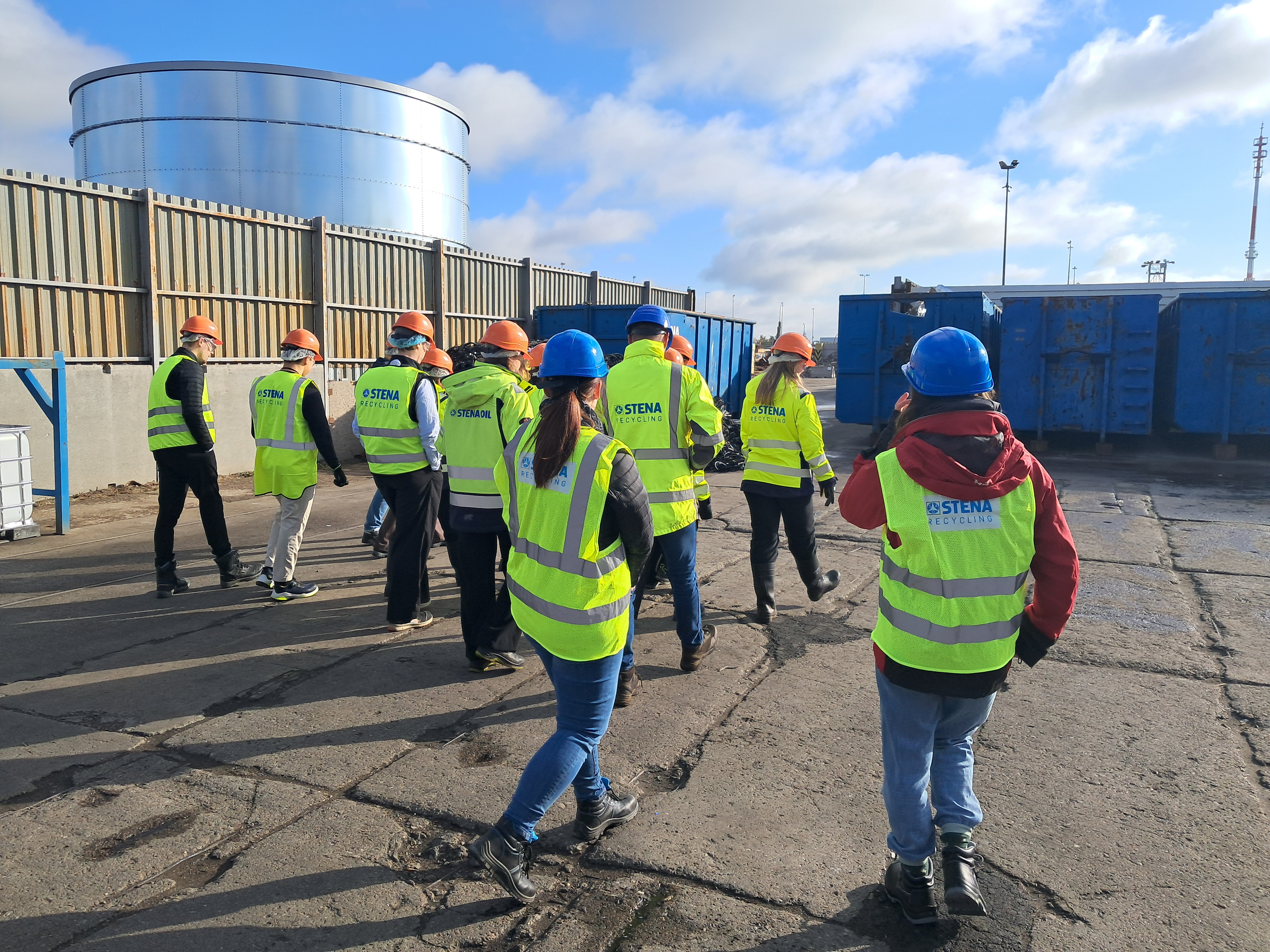 Trainees at Stena Recycling