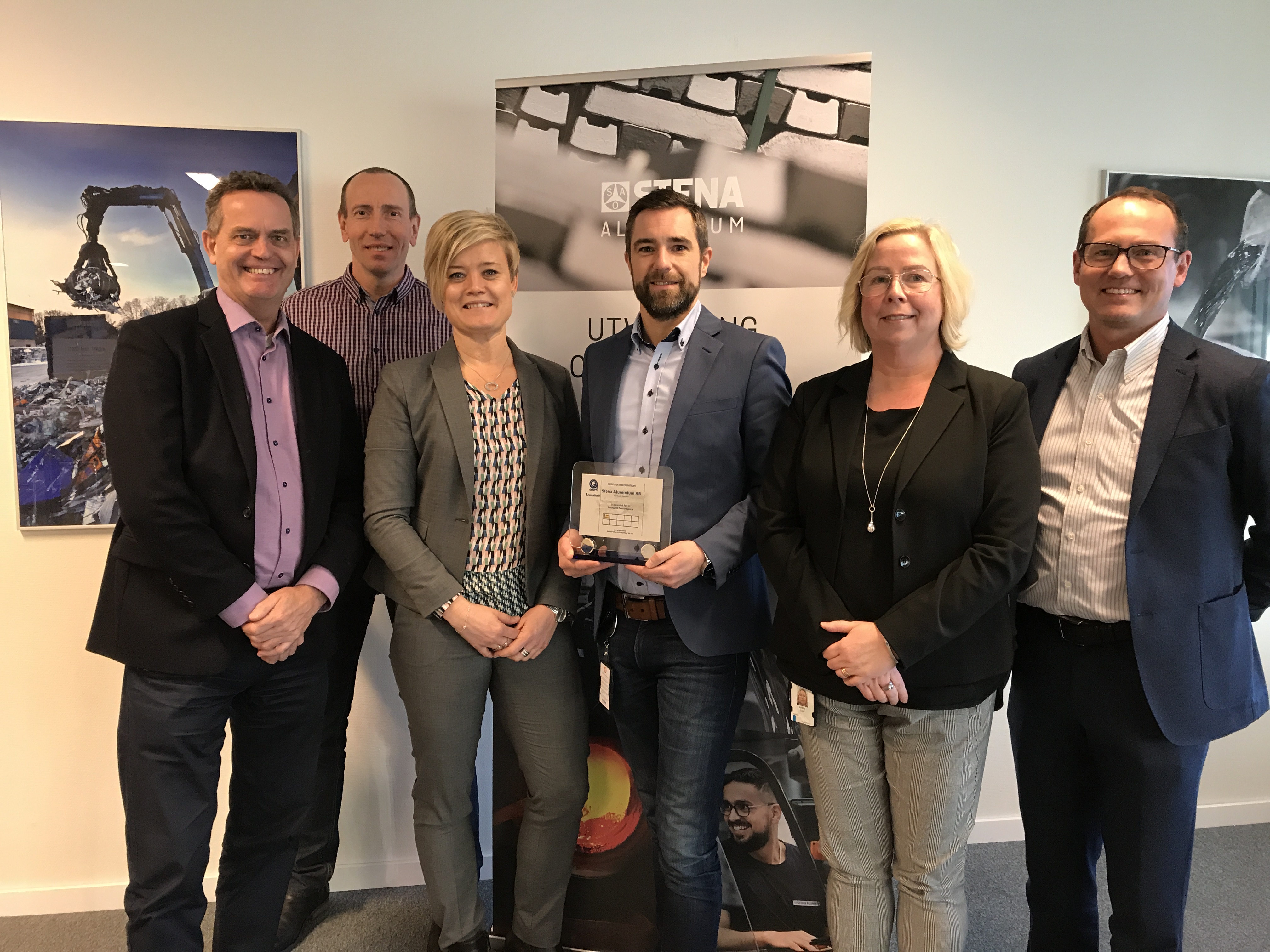 Stena Aluminium utnämnda till “best supplier of the year 2018”